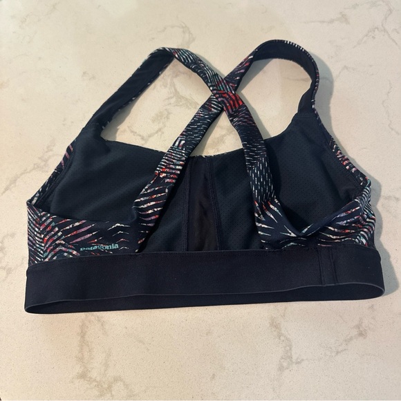 Patagonia Womens Switchback Sports Bra Cross-back Floral Gym Wear -‎ Small - Picture 4 of 10